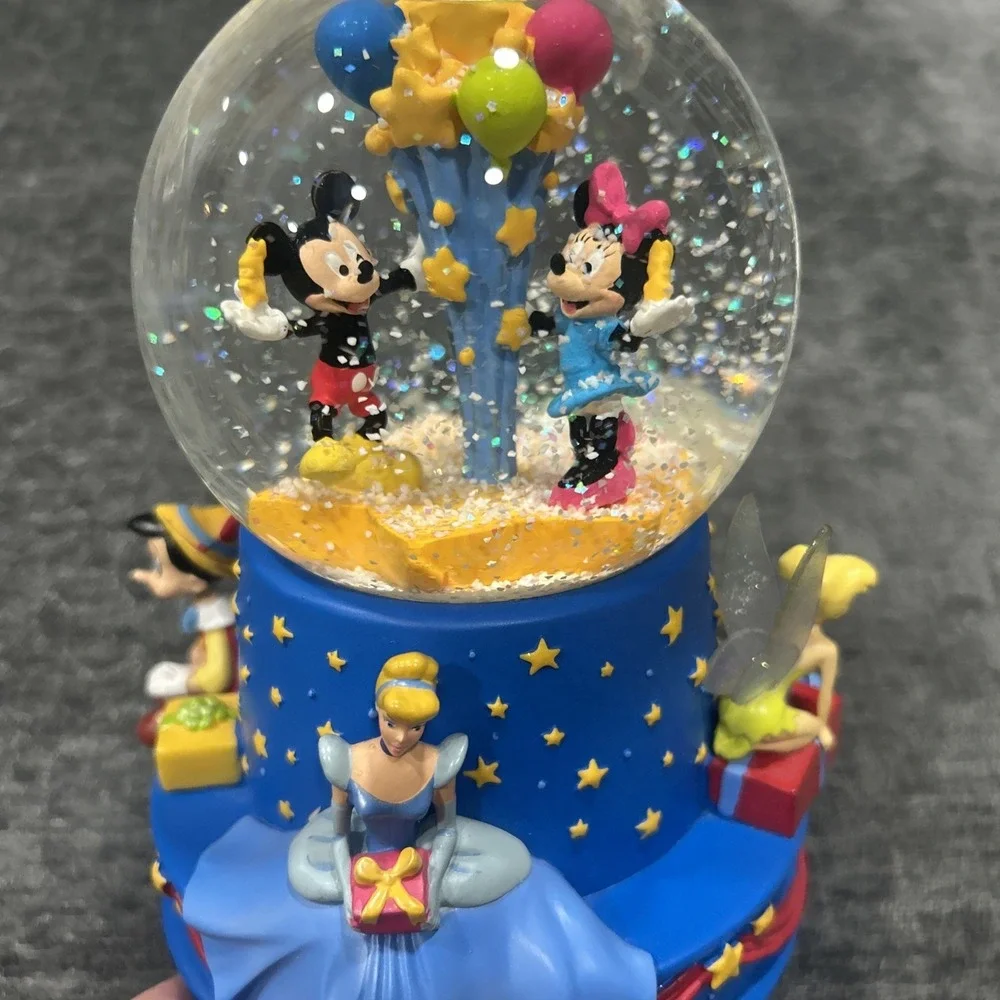 Hallmark Disney 100th Birthday Musical Snow Globe Limited Edition‎
